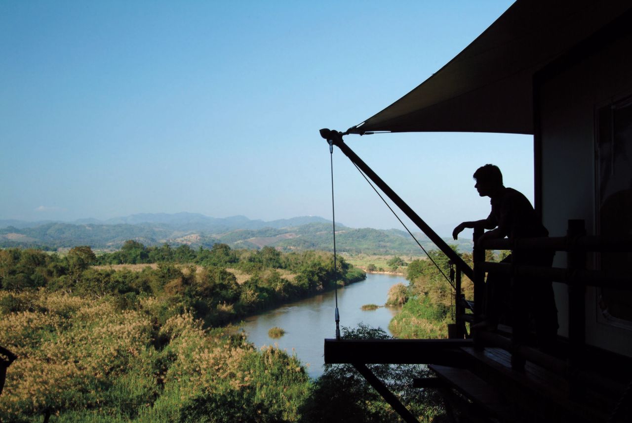 Located in Chiang Rai province, the camp sits on the Ruak River -- a tributary of the Mekong -- dividing Thailand from Myanmar.