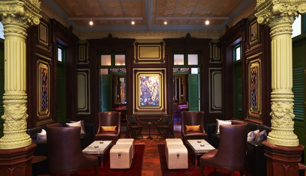 Where Russian and Thai royal glamor meets: The Bar, part of W bangkok next door, is housed in a 126-year-old colonial mansion.