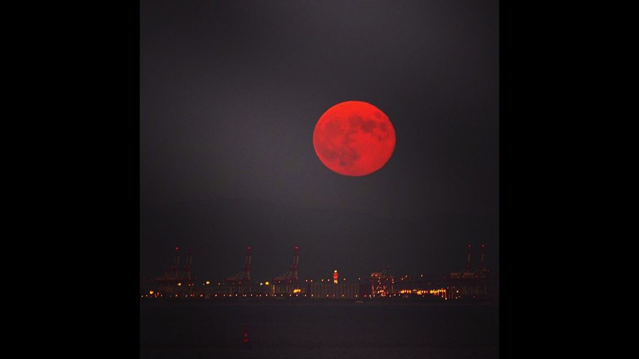 In September, stargazers all over the world basked under the glow of the super blood moon eclipse. iReporter Dennis Doucet (@PhotosJapan) captured this shot above Osaka, Japan.