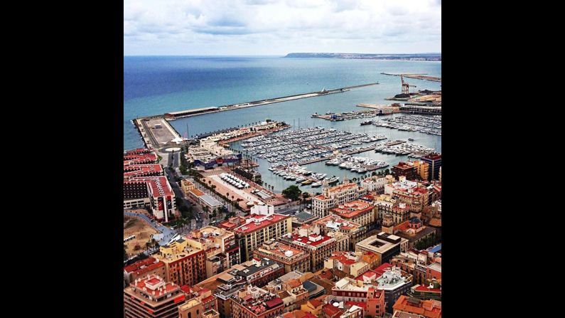 Alicante, Spain, is a port city on the Mediterranean. Visitors can hike or take an elevator up to the 16th-century Castillo de Santa Barbara for spectacular views of the city. Photo by Latifah Al-Hazza <a href="https://www.instagram.com/tifahhhh/" target="_blank" target="_blank">@tifahhhh</a>