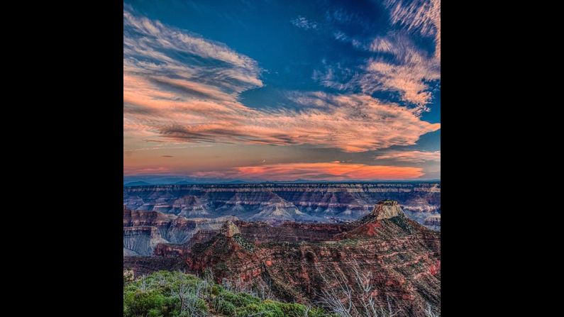 On the North Rim of the Grand Canyon, the Widforss Trail leads to a beautiful viewpoint along the canyon rim. Photo by Ben Adkison for CNN  