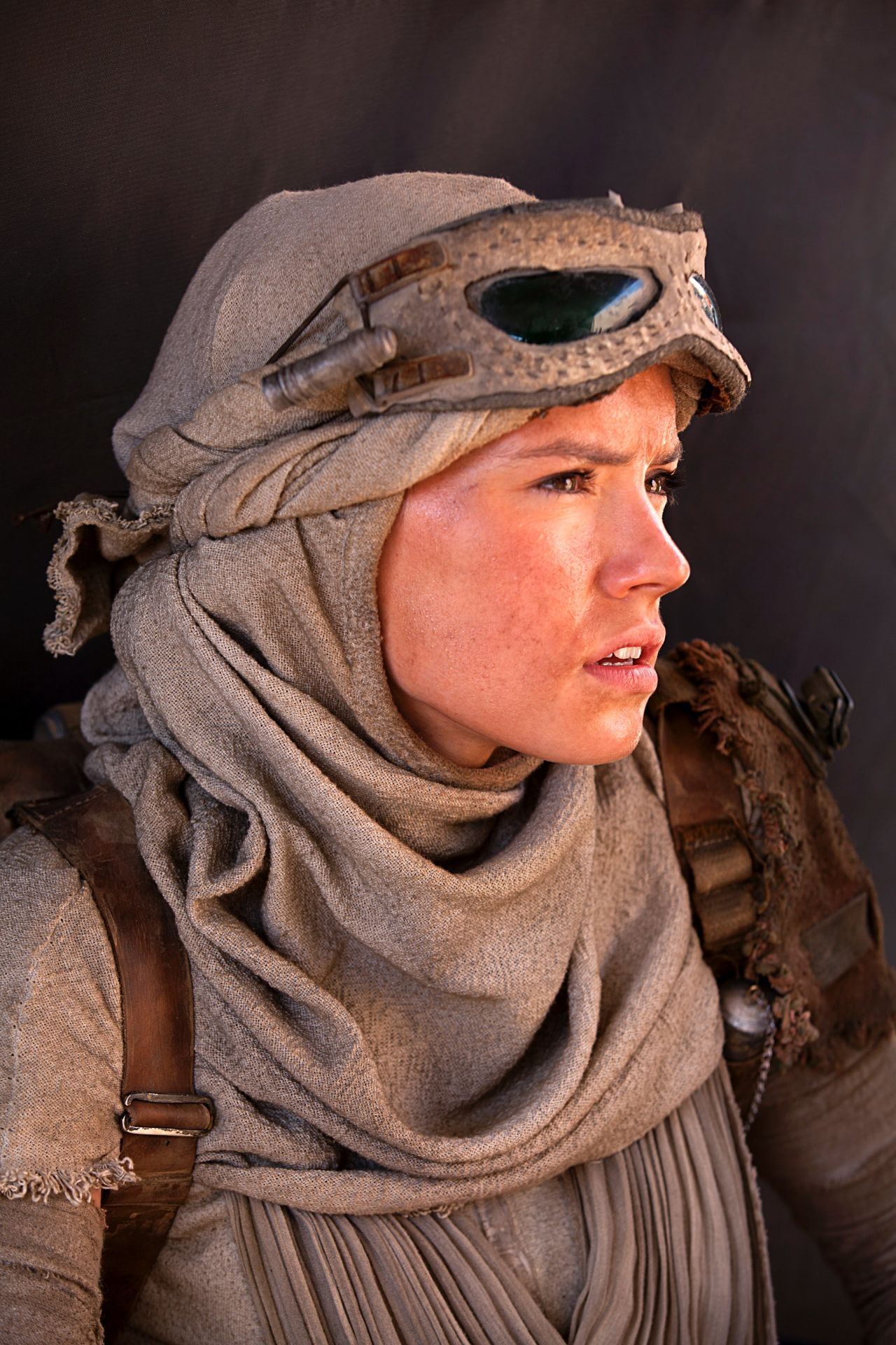 Daisy Ridley portrays Rey, a young scavenger on the desert planet of Jakku in "Star Wars: Episode VII - The Force Awakens."                                                       
