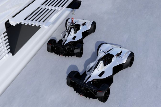 Powered by the same 305bhp 2.5-litre four-cylinder petrol engine as the 2016 edition of the Mono -- enabling it to reach 62mph in 2.8 seconds and with a top speed of 170mph -- modifications include an anti-corrosion coating to protect against salty environments, a rust-resistant finish and an environmental control container system with temperature and humidity controls for stowing on board.