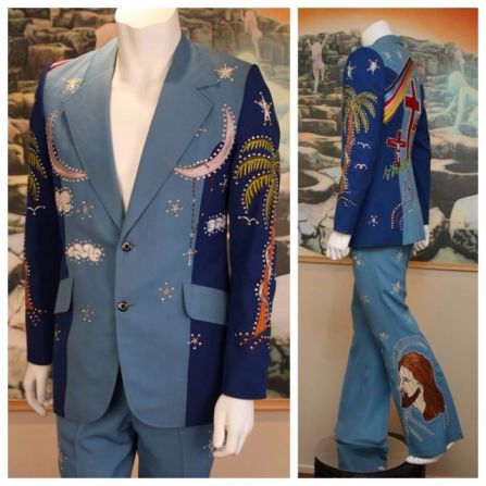 This original Nudie suit featured a picture of Jesus on the trouser leg.