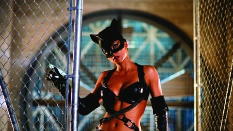 <strong>"Catwoman"</strong>: This is one superhero film that didn't make the geeks happy. Halle Berry took it in stride and <a href="http://www.mtv.com/news/1497569/halle-berry-slams-catwoman-at-razzie-awards/" target="_blank" target="_blank">showed up in person to collect her Razzie for worst actress</a> for her role as Patience Phillips, a meek woman who transforms when she dons her Catwoman costume. <strong>(Netflix) </strong>