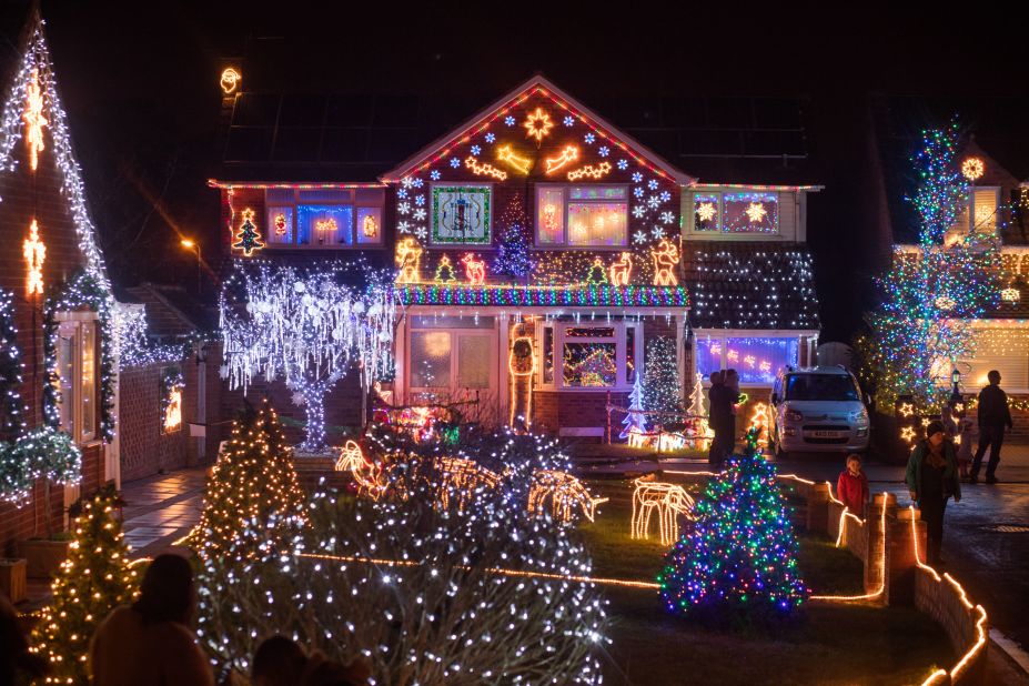 Each year a number of houses in Trinity Close in Burnham-on-Sea put on a display of thousands of festive lights. The displays raise tens of thousands of pounds for various charities and are lit every night until January 5.