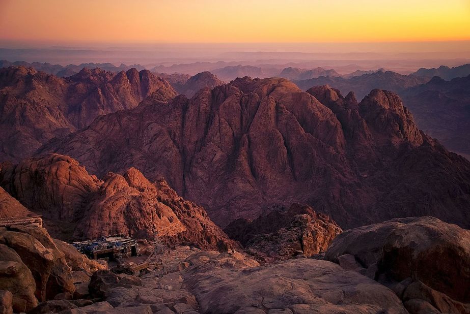 Mount Sinai, also known as Mount Moses. The site of the Ten Commandments being handed by God to Moses.