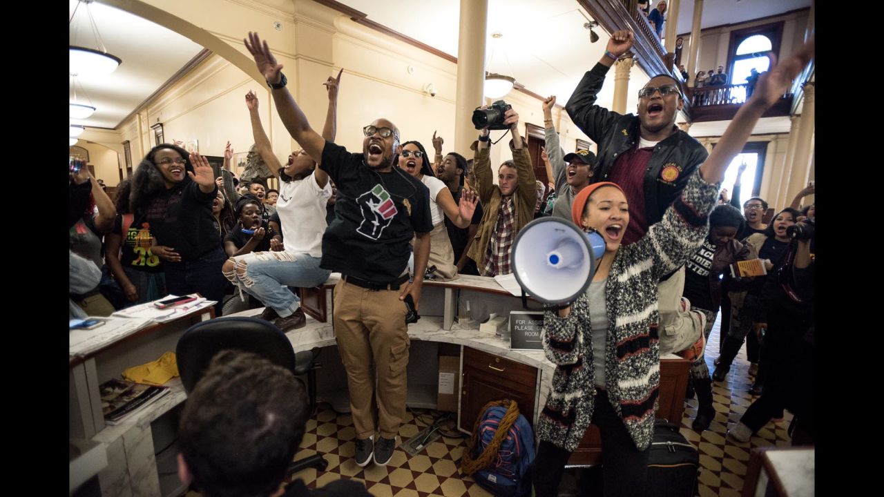 Racial tensions led to a weekslong protest movement at the University of Missouri campus that ousted both the university president and the school's chancellor.