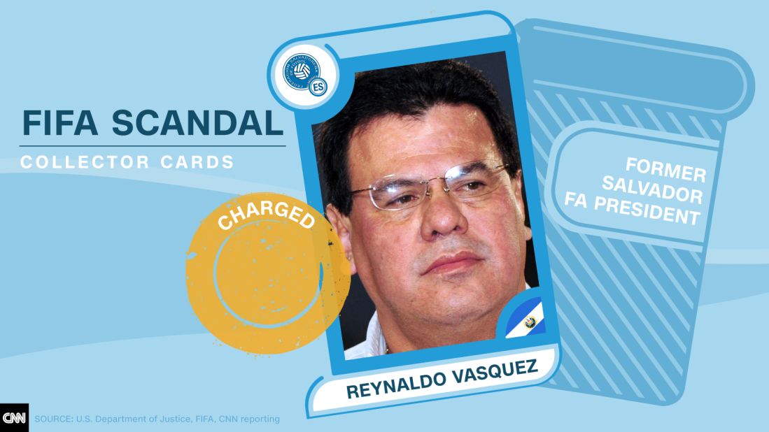 FIFA scandal collector cards Vasquez