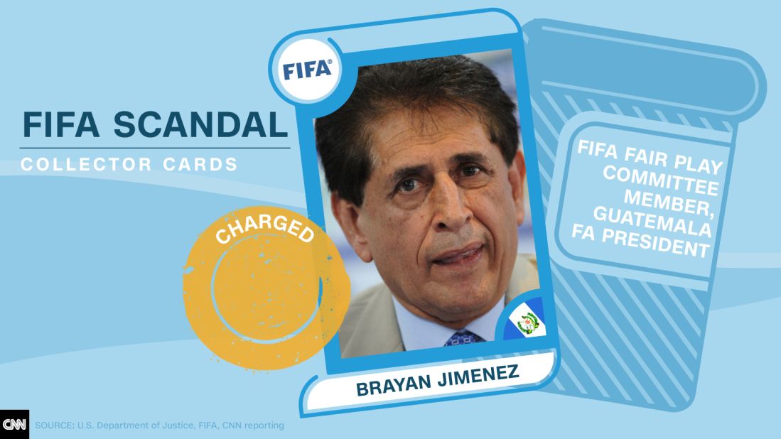 FIFA scandal collector cards Jimenez