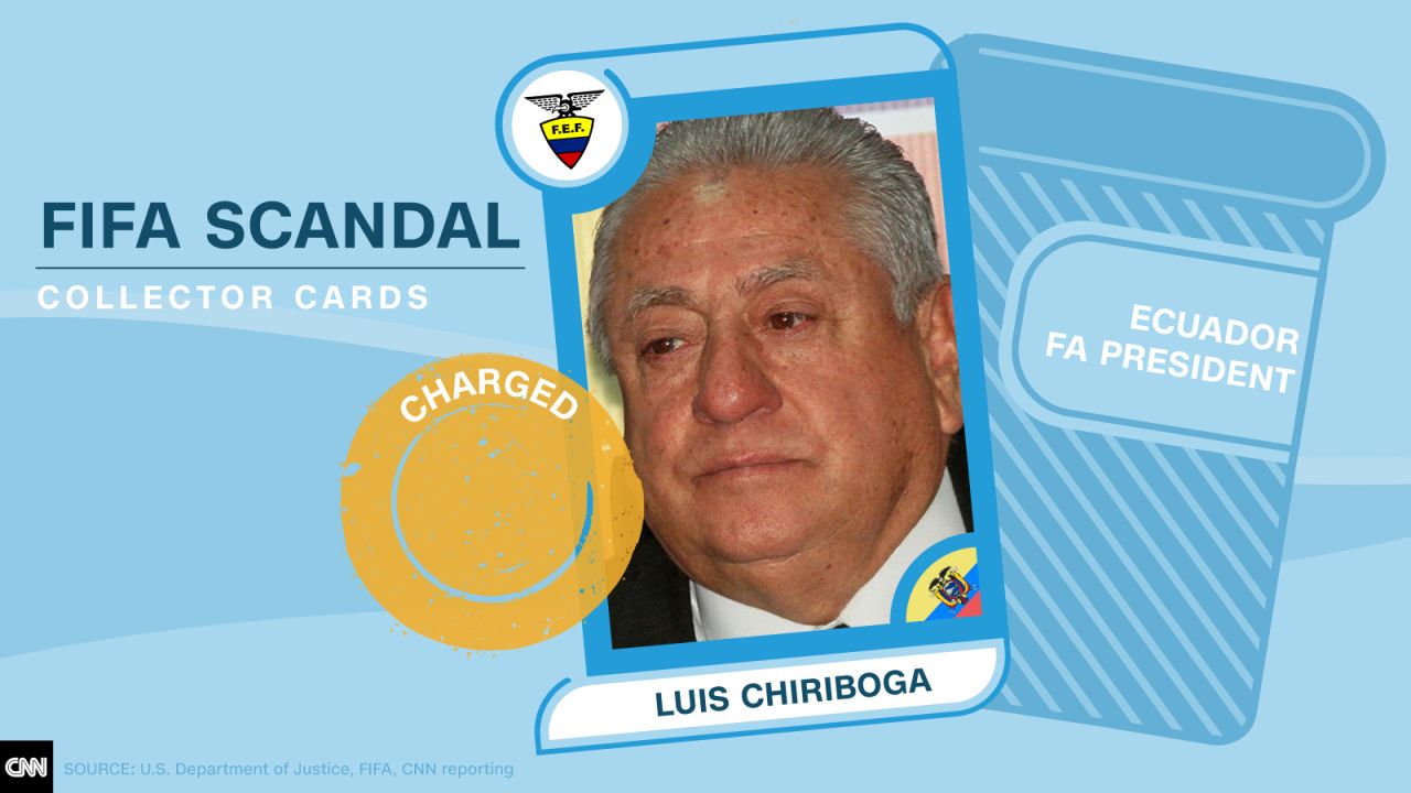 FIFA scandal collector cards Chiriboga