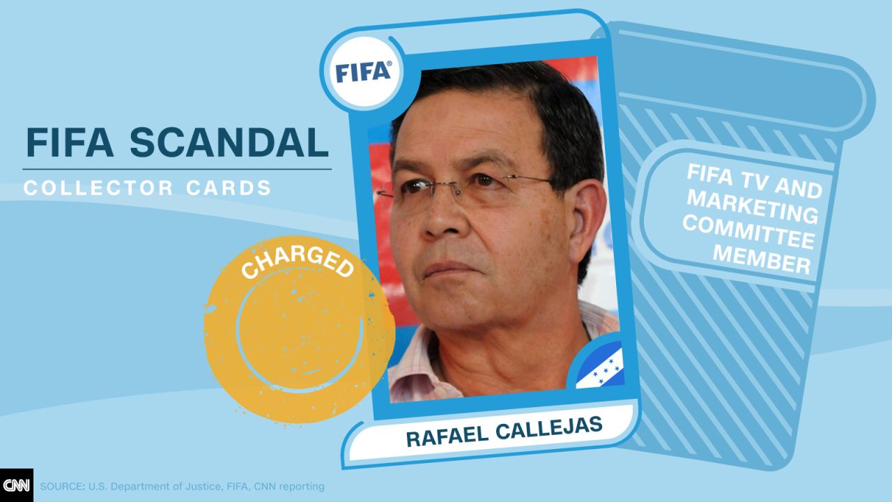 FIFA scandal collector cards Callejas