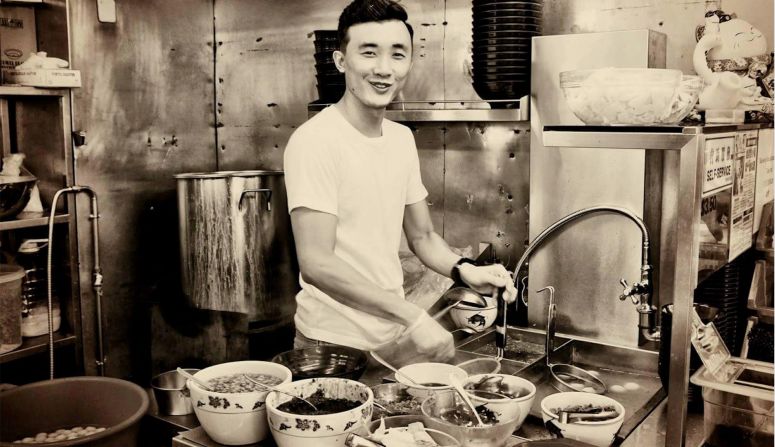In fitting sepia-tone, Douglas Ng, 24, is one of a crop of culinary newcomers working to keep Singapore's traditional street snacks alive.