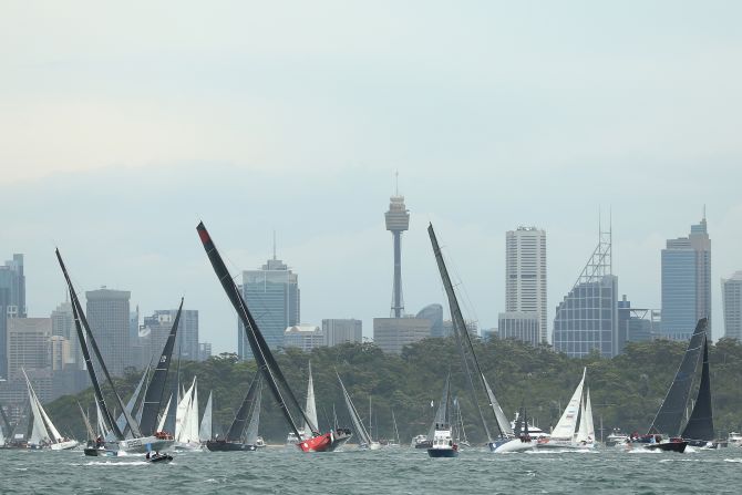The prestigious Australian race attracted 108 entries this year, but more than 30 pulled out due to difficult weather conditions. 