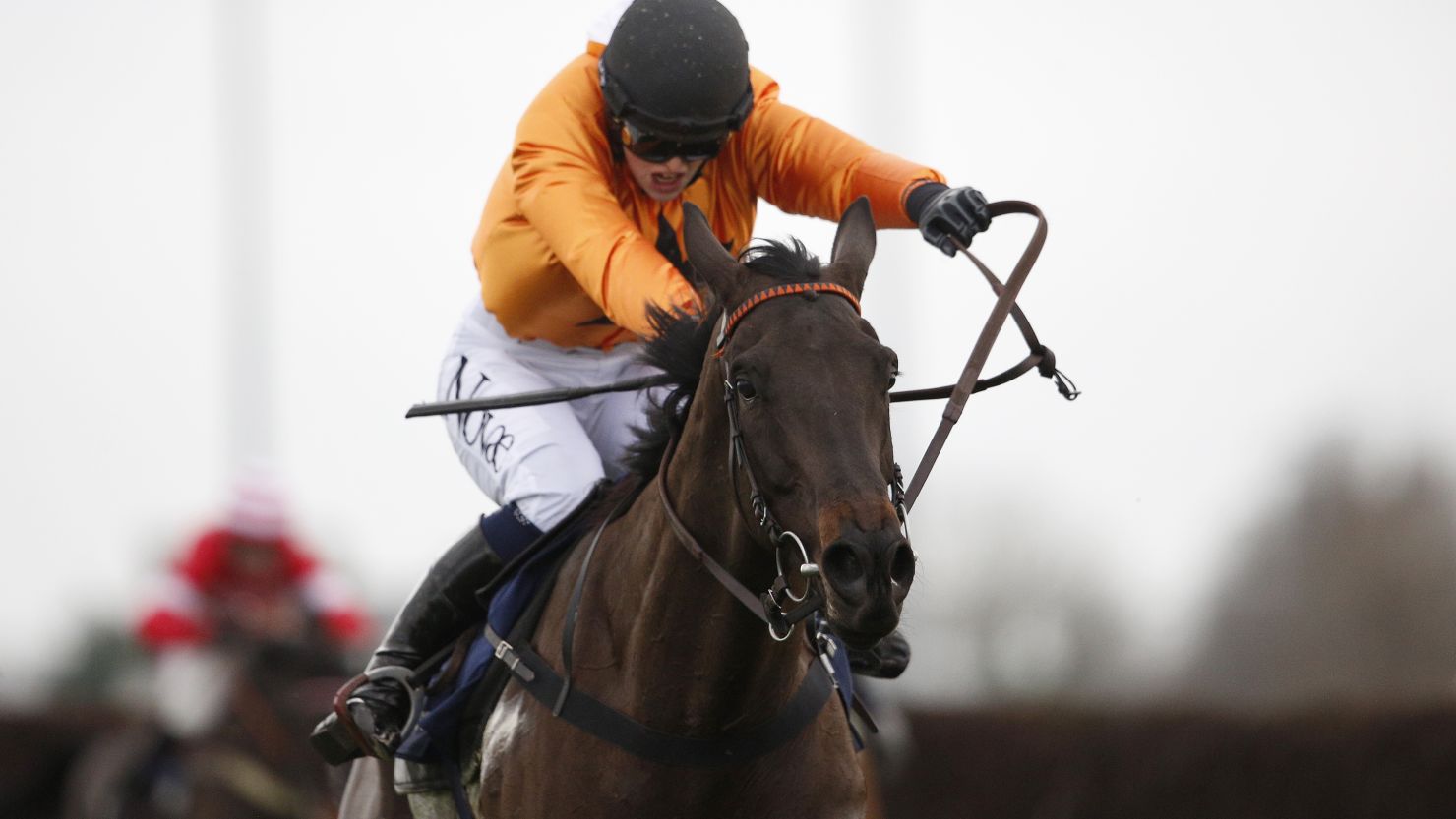 Lizzie Kelly riding Tea For Two to victory at Kempton Park racecourse on December 26, 2015.