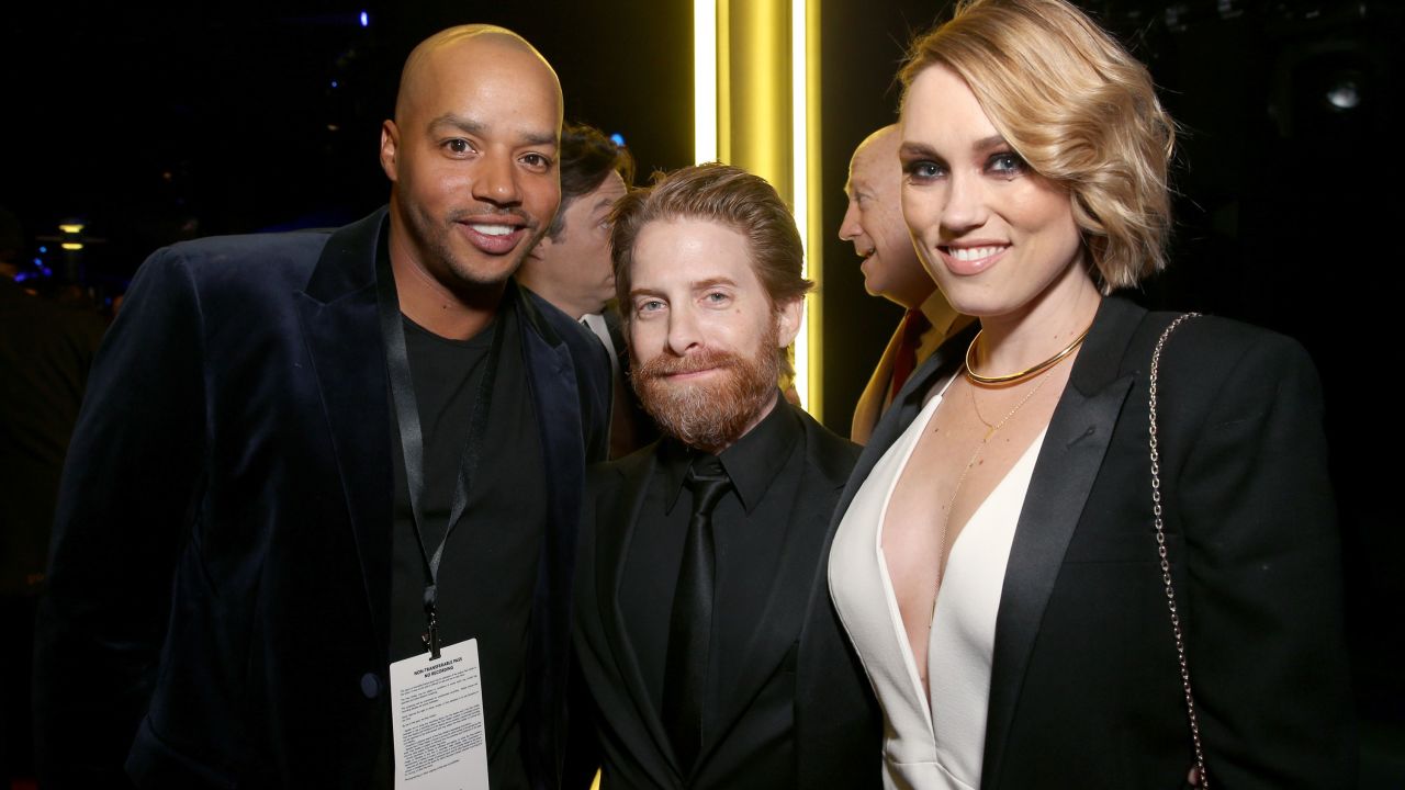 Seth Green, center, best known for his roles in the "Austin Powers" series and "Family Guy," is worth about $25 million.  