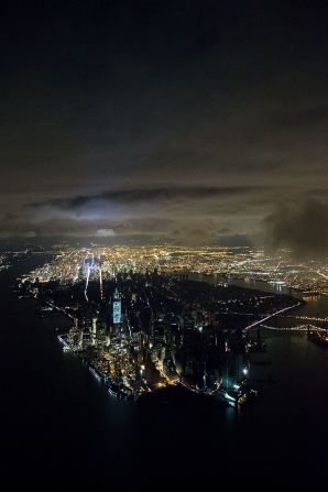 In this airborne image of half the city plunged into darkness, Baan captured one of the defining shots of the aftermath of Hurricane Sandy in 2012, making it onto the cover of New York Magazine. 