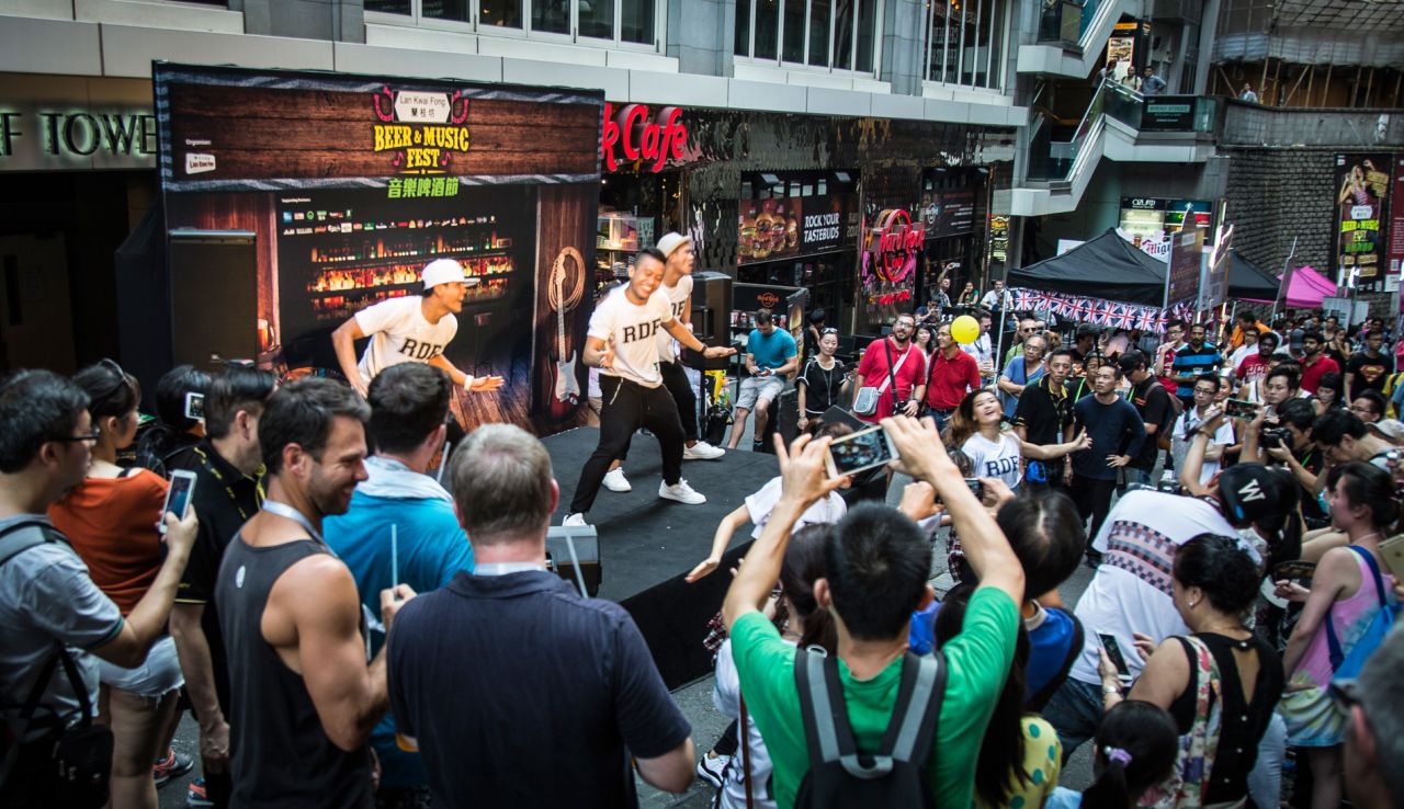 Zeman now chairs the LKF Association, a business group that promotes 100 bars and restaurants in the area. It sponsors events like this free music festival every other month. 