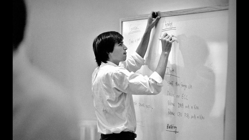 Jobs outlines the "digital revolution" at a company meeting in Sonoma, California, in 1986.