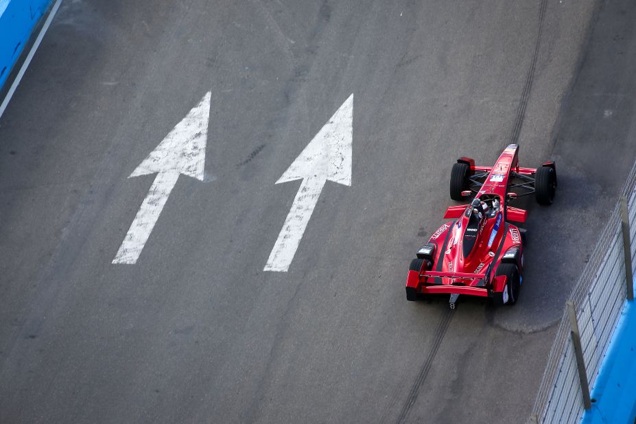Formula E is the world's first all-electric race series. Cars reach top speeds of about 140 mph (225 kph) during races. 
