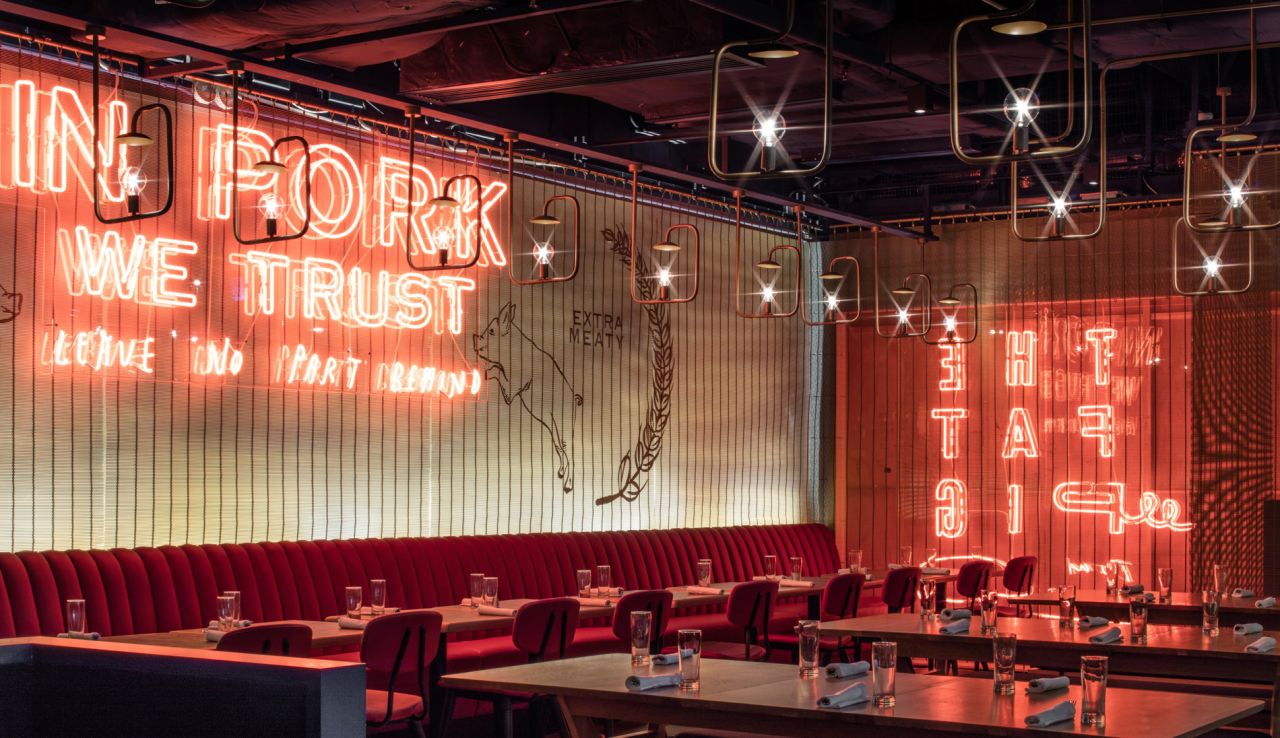 Tom Aikens' second restaurant in Hong Kong uses locally sourced pork.