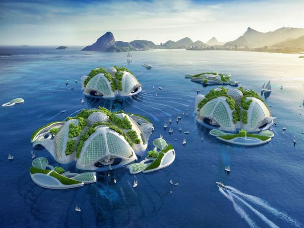 Belgian architect Vincent Callebaut has revealed ambitious plans for a series of underwater eco-villages.