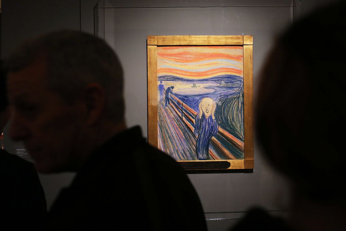 Edvard Munch's "The Scream" is the Norwegian artist's most famous motif.