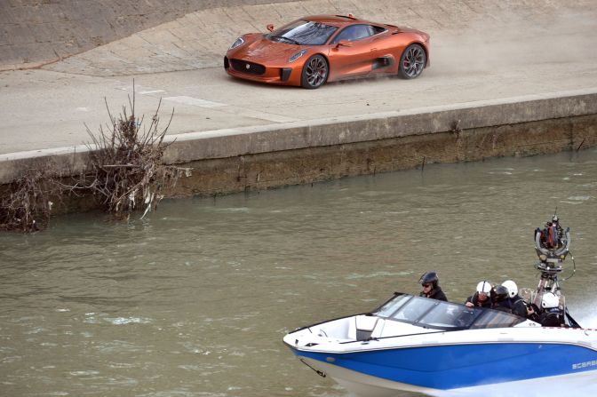 Jaguars have featured in several James Bond films. In the latest spy thriller "Spectre" a Jaguar C-X75, driven by villain Mr Hinx, hits top speed in a car chase in Rome.