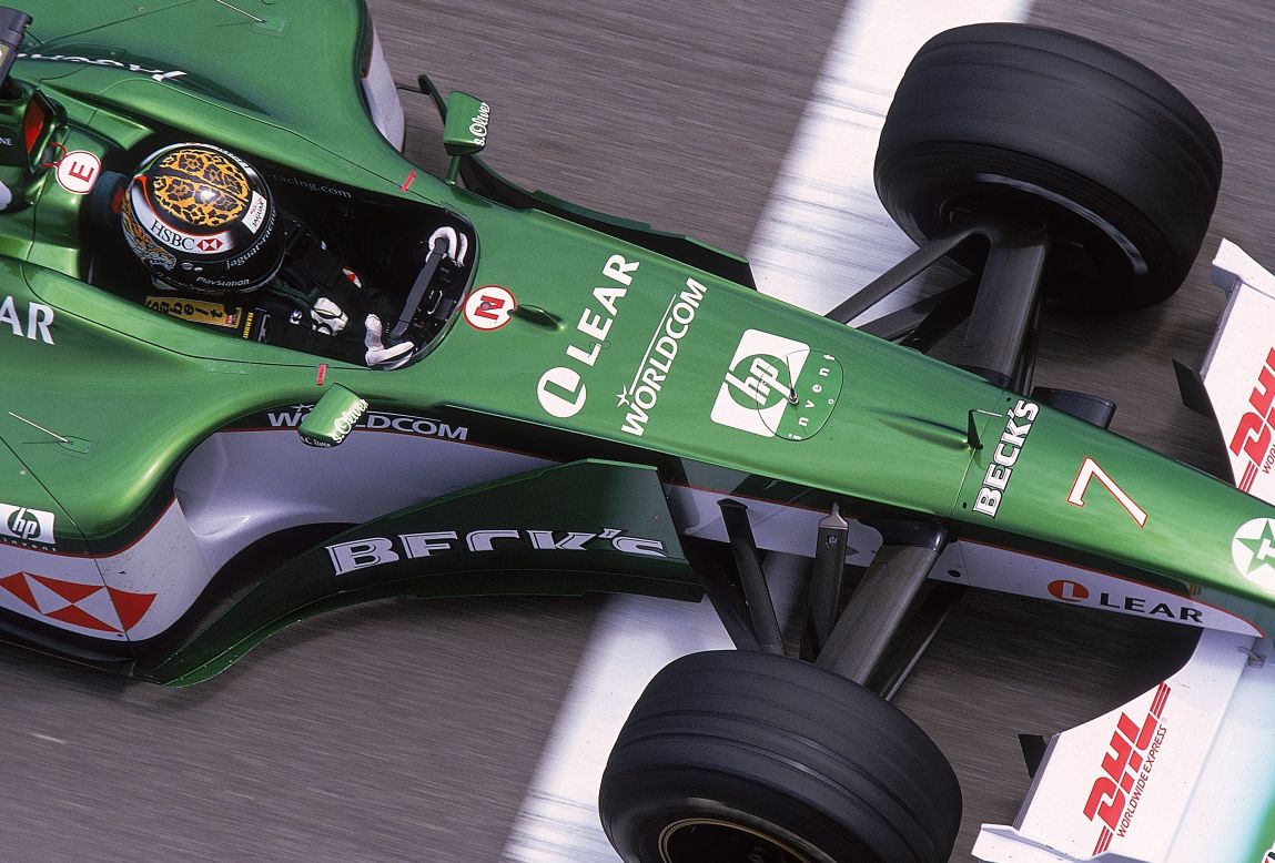 Under the guidance of parent company Ford, Jaguar join Formula One for the 2000 season with an all-British line-up of Johnny Herbert and Eddie Irvine (pictured).
