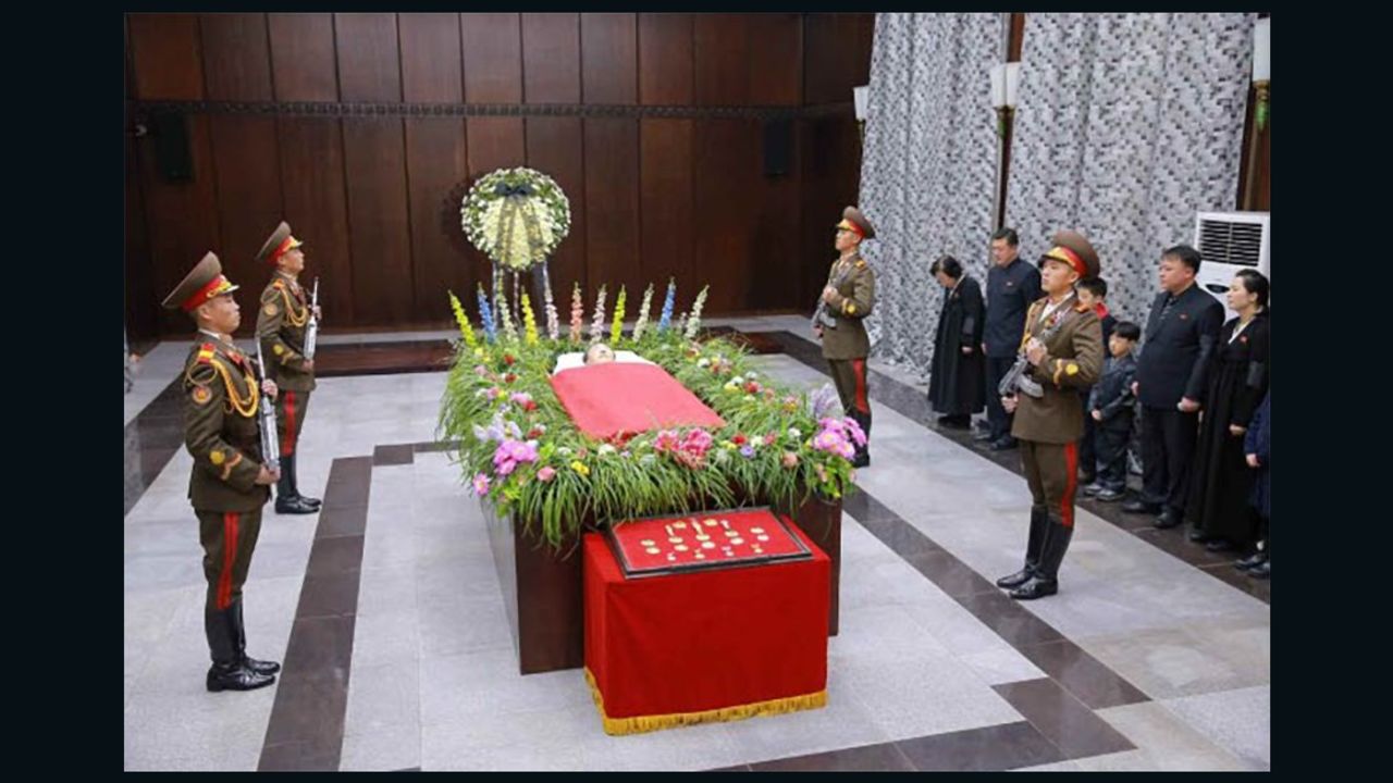 Kim Yang Gon was given a state funeral and hailed as a faithful and revolutionary soldier.