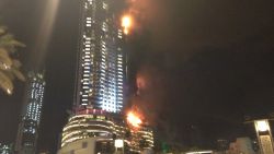 A fire broke at the high-end Address hotel in downtown Dubai on the night of Thursday, December 31, 2015