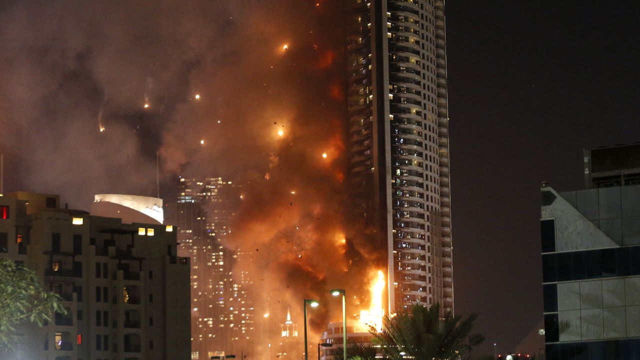 <strong>December 31: </strong>The Address hotel burns <a href="http://www.cnn.com/2015/12/31/world/gallery/dubai-fire/index.html" target="_blank">during a massive fire</a> in Dubai, United Arab Emirates. More than a dozen people sustained minor injuries, according to the Twitter account of the Dubai government's media office. A source told CNN the fire broke out in a residence on the building's 20th floor when curtains caught on fire.