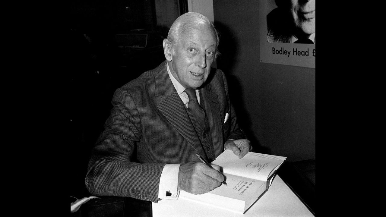 For decades, Alistair Cooke was America's favorite British TV host, welcoming PBS viewers to "Masterpiece Theatre" from 1971 to 1992. He also hosted a 1950s CBS arts series, "Omnibus."