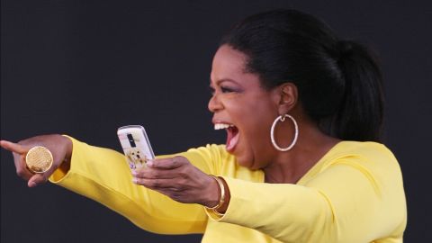 Oprah Winfrey, kicking off Season 24 of her show in 2009.