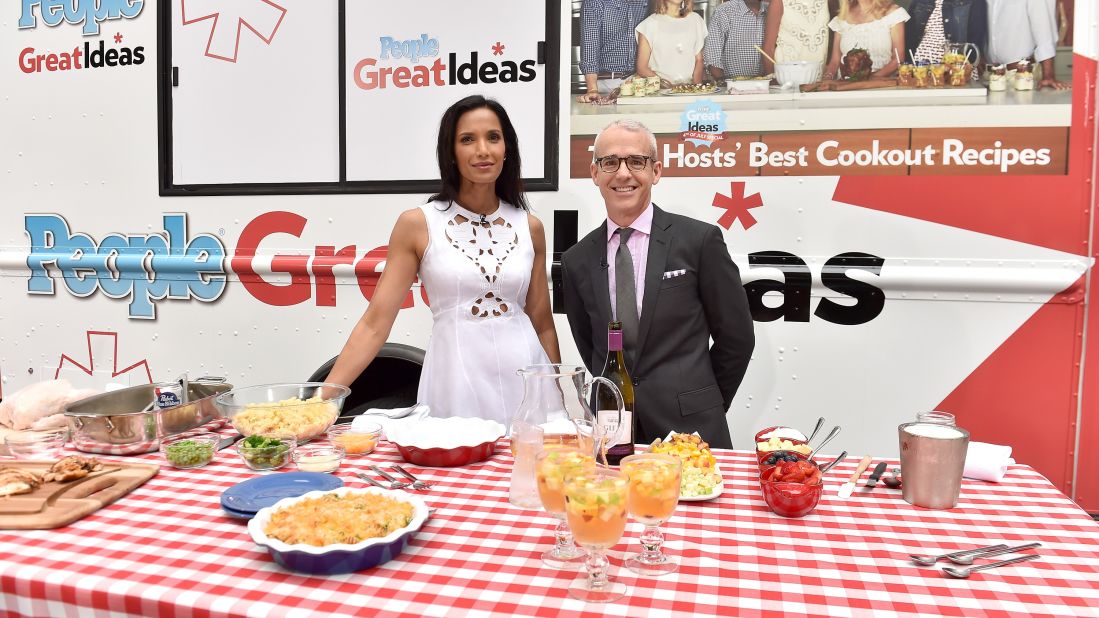 Padma Lakshmi has a pretty delicious job. She has hosted "Top Chef" since 2006 and in 2015 talked about the work hazard of<a href="http://greatideas.people.com/2015/09/15/padma-lakshmi-top-chef-weight/" target="_blank" target="_blank"> packing on pounds thanks to her gig.</a> Fans crave her and In the '90s she was a host for an Italian show, "Domenica In."