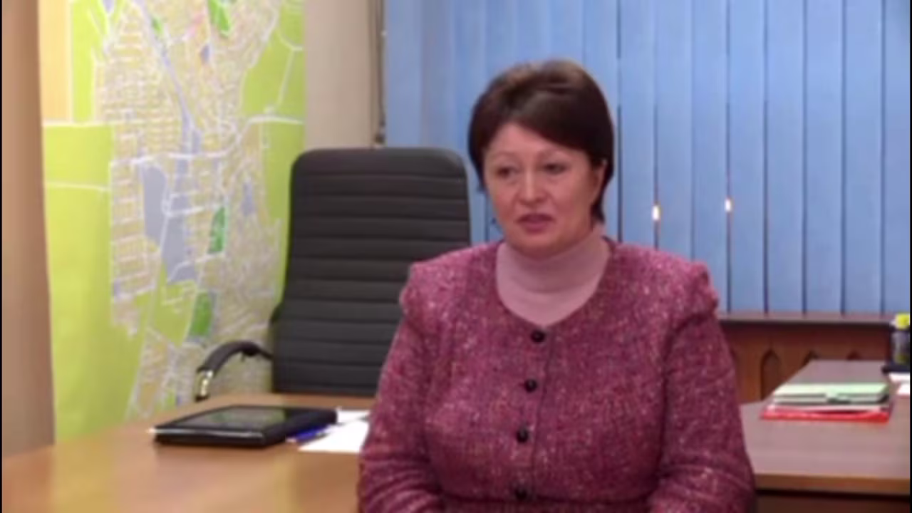 Newly installed mayor of Russian-occupied Melitopol, Galina Danilchenko,