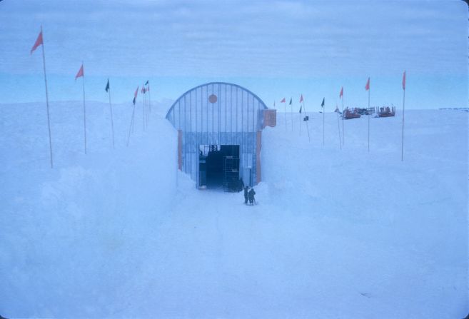 The entrance to the main tunnel at Camp Century.