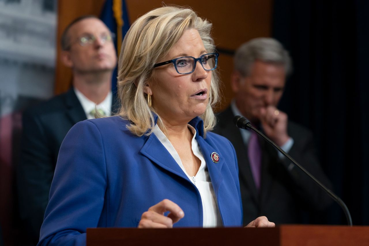House GOP conference chair Liz Cheney is seen at the Capitol in September 2019.