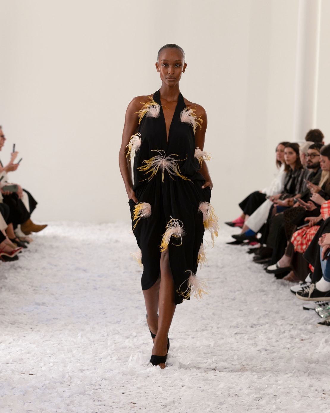 Marco Capaldo, creative director of 16Arlington, said the collection was "a return to joy, to irreverence, to lightness," read the show notes.