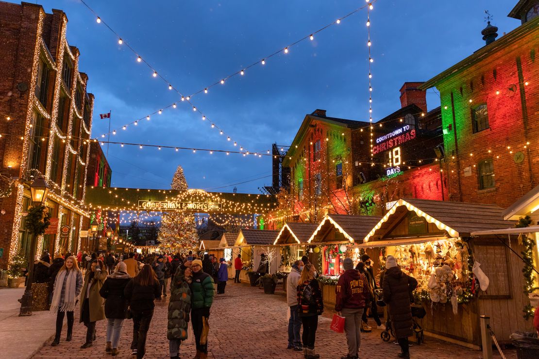 The Distillery District Winter Village in Toronto will kick off with a tree lighting ceremony on November 16.