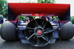 The Brabham BT46B ''Fan Car'' on show during the Goodwood Festival of Speed in 2001.