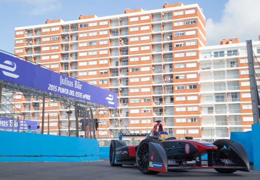 Villeneuve, who drives for the Venturi team, is the first F1 world champion to race in Formula E. 