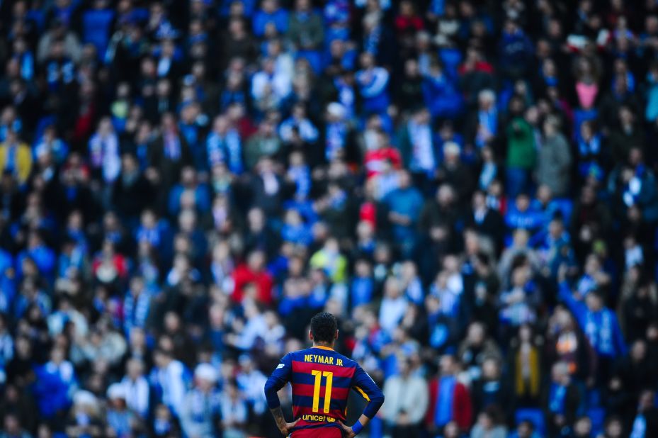 Neymar was another of Barca's stars that struggled to get behind a determined Espanyol rearguard.