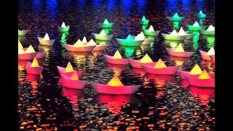 At Light City Baltimore, a weeklong event kicking off in late March, light art installations will illuminate a 1.2-mile path along the city's Inner Harbor. This installation, "Voyage" by <a href="http://www.aether-hemera.com" target="_blank" target="_blank">Aether & Hemera</a>, is among the works to be displayed.