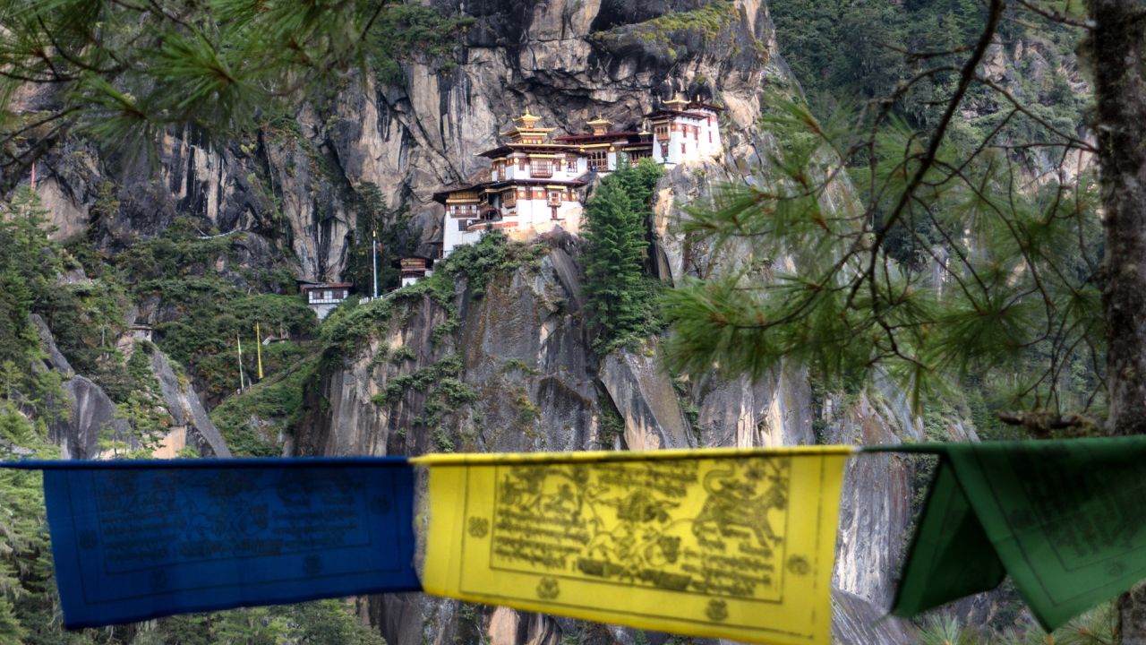 On rock cliff, Taktsang Lhakhang is the most popular attraction in Bhutan.
