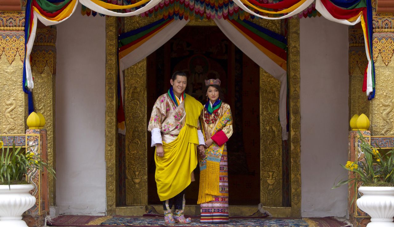 Oxford-educated Bhutanese King Jigme Khesar Namgyel Wangchuck married Queen Jetsun Pema in 2011. 