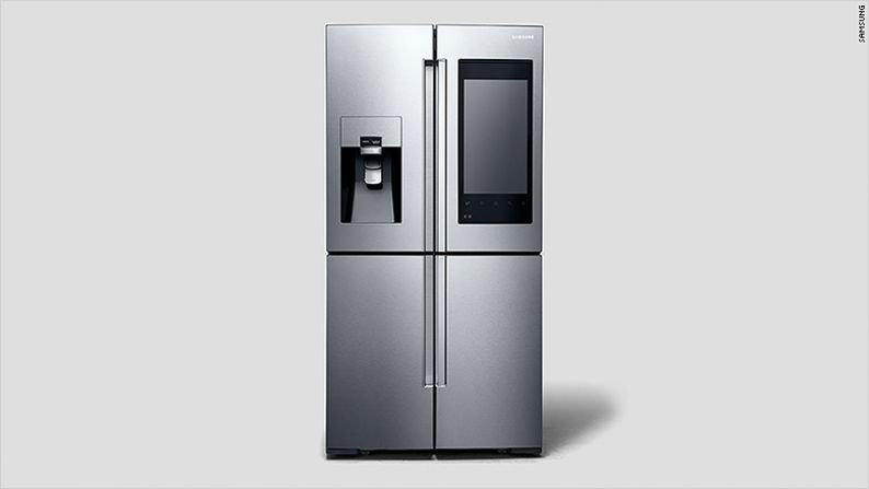 Samsung unveiled its smart refrigerator -- the Family Hub -- at CES 2016. It won't be long before you'll be able to shout instructions (including flight searches) at all your household appliances.