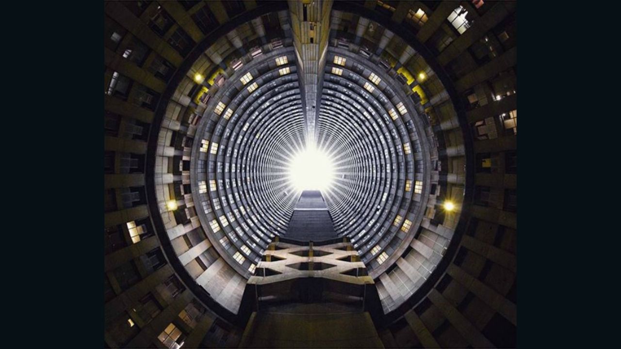 Ponte City Tower in Johannesburg, South Africa.