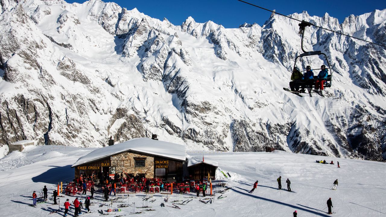 <strong>Courmayeur (Italy): </strong>The quaint old town of Courmayeur sits on the Italian side of the Mont Blanc tunnel. The skiing begins from a sunny plateau above the town with stupendous views of more than a dozen of Europe's highest peaks.