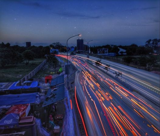 Ali Nasoor (<a  target="_blank" target="_blank">@ali_kagawa</a>) captured this shot of a highway in Dar es Salaam, Tanzania, which he says emphasizes the rapid speed of development in the city.